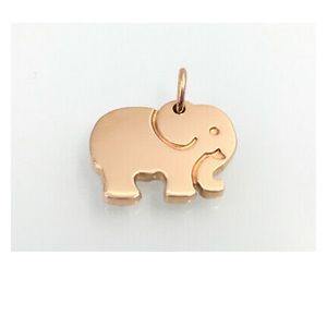 Tiffany & Co. Elephant Never Forget 18k Rose Gold Pendant w/ ChainRARE